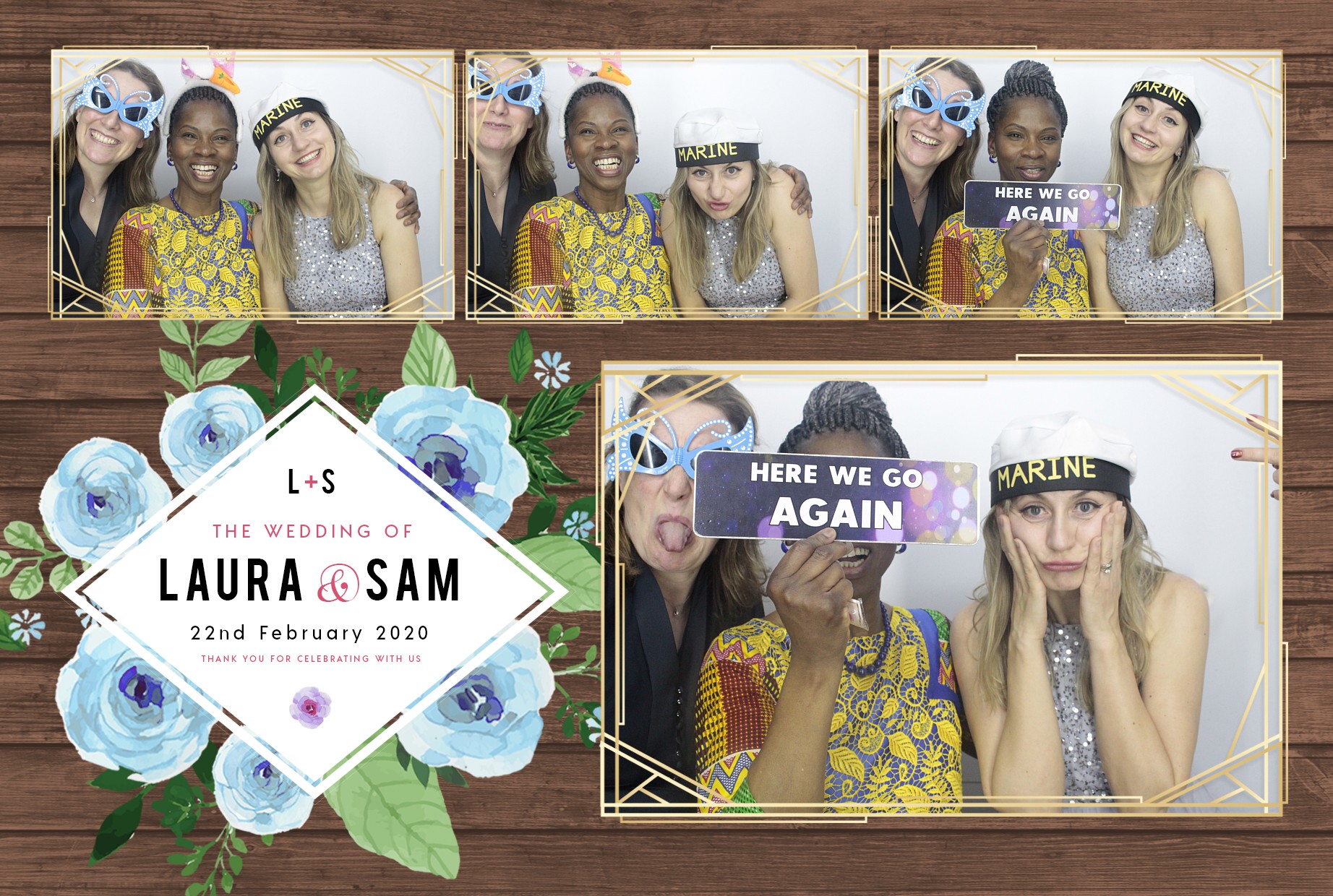 Laura and Sam's Wedding | View more photos from the event at gallery.myphotoboothexperience.co.uk/u/MyPhotoBoothExperienceLtd/Laura-and-Sams-Wedding